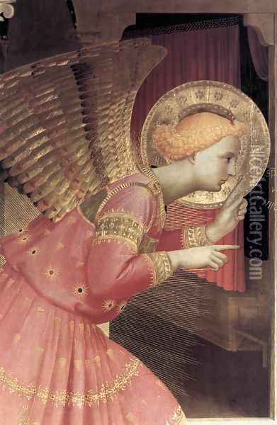 Annunciation (detail 1) 1433 Oil Painting - Angelico Fra