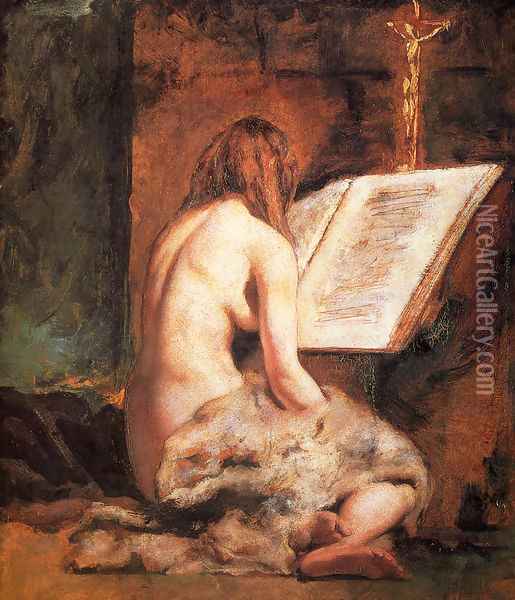 The Penitent Magdalen Oil Painting - William Etty