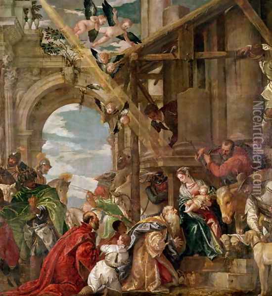 Adoration of the Kings, 1573 Oil Painting - Paolo Veronese (Caliari)
