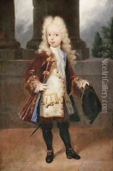 Portrait of a young gentleman Oil Painting - Michel-Ange Houasse