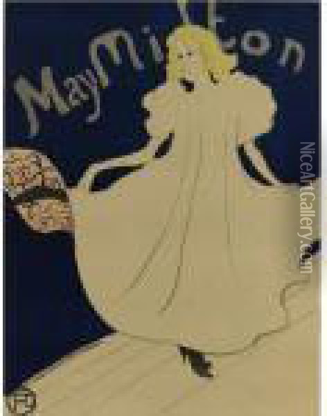 May Milton (d. 356; A. 149; W. P17; Adr. 134) Oil Painting - Henri De Toulouse-Lautrec