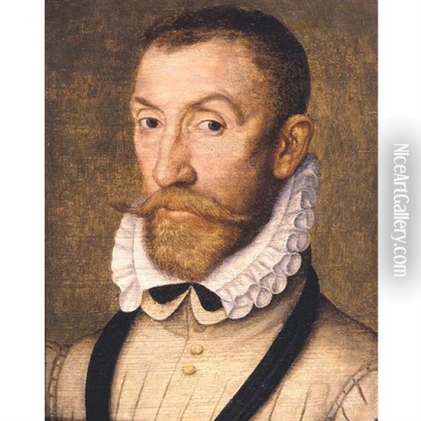 Portrait Of A Gentleman (gaspard De Coligny?) Oil Painting - Francois Quesnel