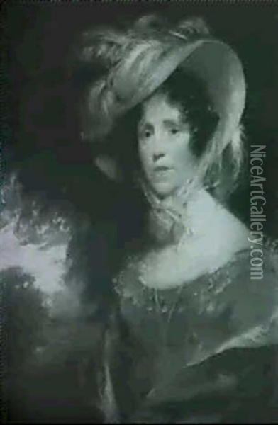 Portrait Of Lady Naylor Oil Painting - Sir William Beechey