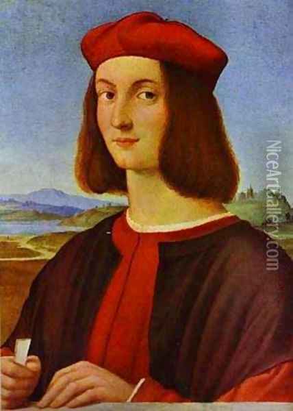 Portrait Of A Young Man Oil Painting - Raphael