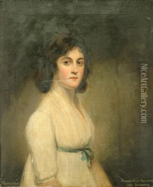 Portraitof Maria Nelthorpe Oil Painting - John Westbrooke Chandler