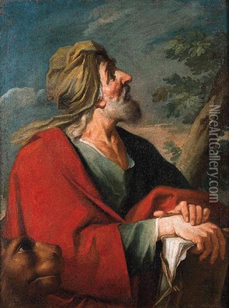 San Marco Evangelista Oil Painting - Giuseppe Antonio Petrini
