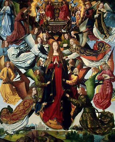 Mary, Queen of Heaven c. 1485-1500 Oil Painting - Master of the Saint Lucy Legend