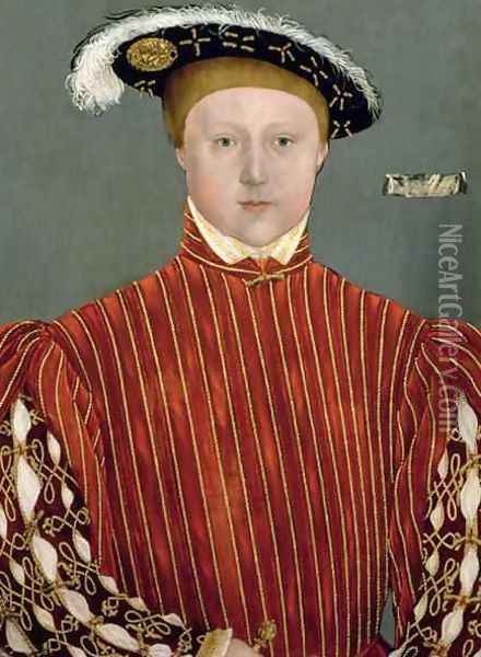 Portrait of Edward VI as Prince of Wales 1537-53 Oil Painting - Hans Holbein the Younger