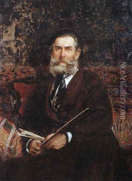 Portrait of the painter Alexey Petrovich Bogoliubov 2 Oil Painting - Ilya Efimovich Efimovich Repin