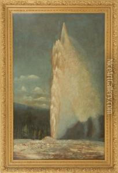 Old Faithful Oil Painting - Thomas Hill