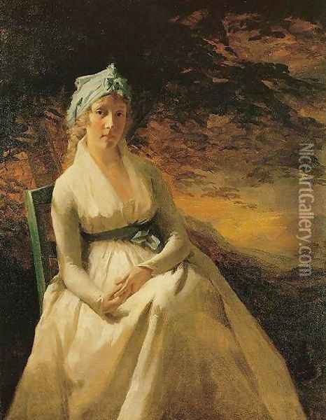 Portrait Of Mrs Andrew Oil Painting - Sir Henry Raeburn