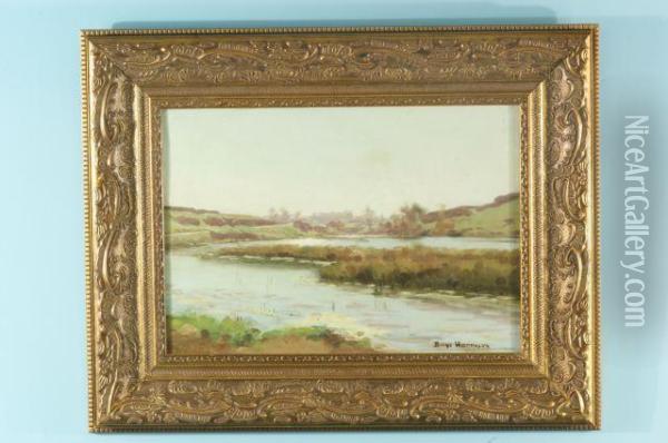Riverscene Oil Painting - Lowell Birge Harrison