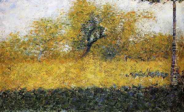 Edge Of Wood Springtime Oil Painting - Georges Seurat