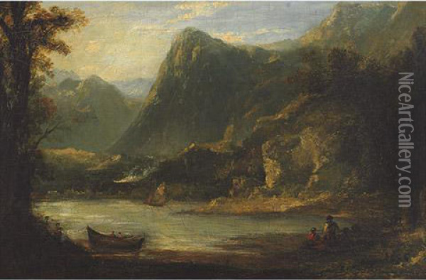 Loch Leven Oil Painting - John, Rev. Thomson Of Duddingston