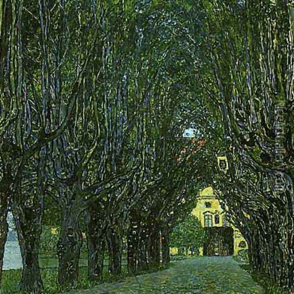 Avenue In Schlob Kammer Park Oil Painting - Gustav Klimt