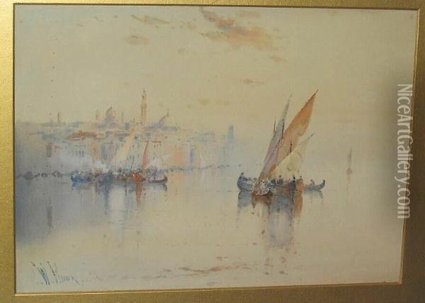 Venetian Lagoon Oil Painting - William Knox