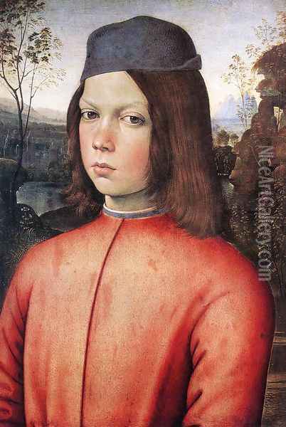 Portrait of a Boy 1481-83 Oil Painting - Bernardino di Betto (Pinturicchio)