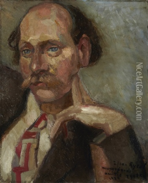 Portrait De Jean Ryeul Oil Painting - Jacques Gotko