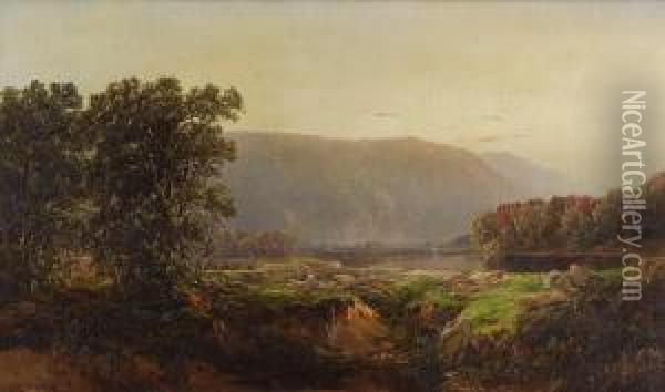 View Of The White Mountains Oil Painting - William Louis Sonntag
