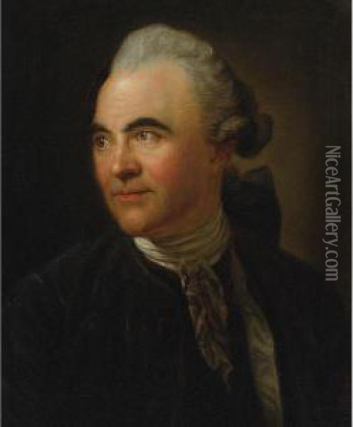 Portrait Of Johann Georg Sulzer Oil Painting - Anton Graff