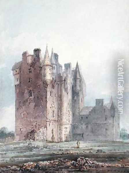 Glamis Castle Oil Painting - Thomas Girtin