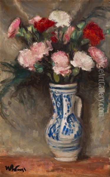Cloves In A Vase Oil Painting - Wojciech Weiss