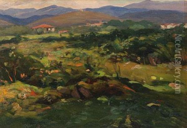 Paisaje Oil Painting - Enrique Galwey Y De Garcia