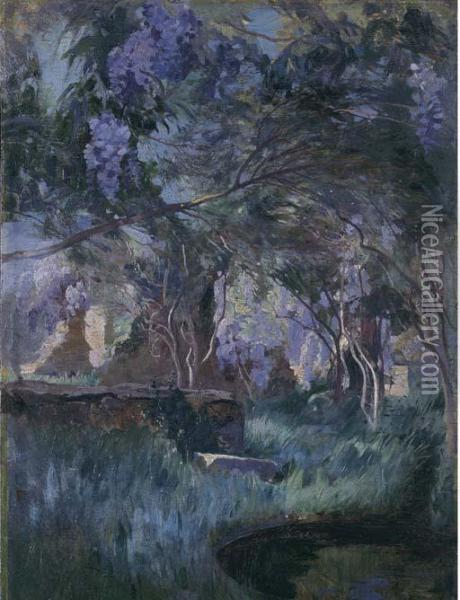 Luci Nel Parco Oil Painting - Onorato Carlandi