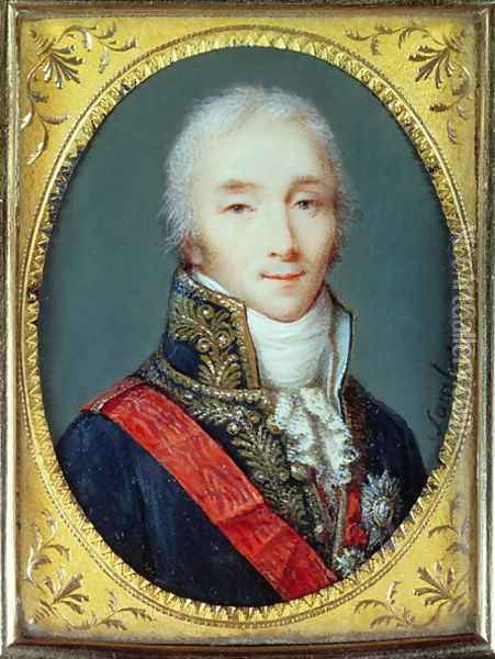 Miniature of Joseph Fouche 1759-1820 Duke of Otranto Oil Painting - Jean Baptiste Sambat