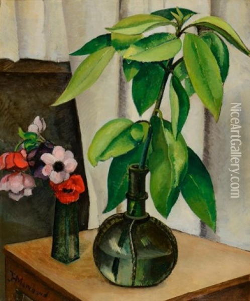 Nature Morte Oil Painting - Jean Hippolyte Marchand