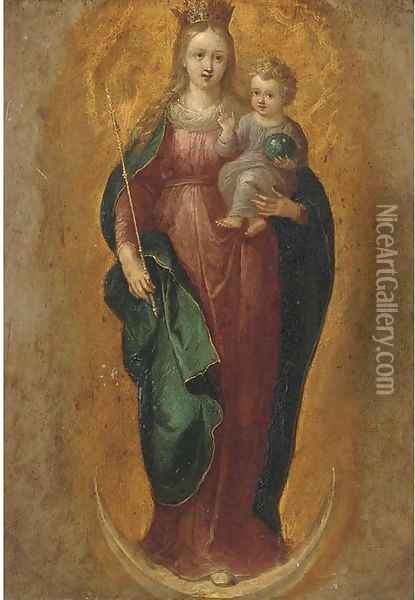 The Immaculate Conception Oil Painting - Frans II Francken