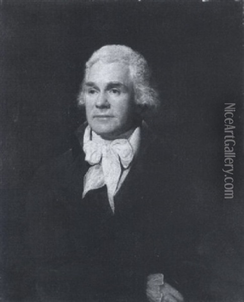 Portrait Of Byan Boughton Oil Painting - Lemuel Francis Abbott