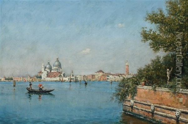 A View In Venice Oil Painting - Martin Rico y Ortega