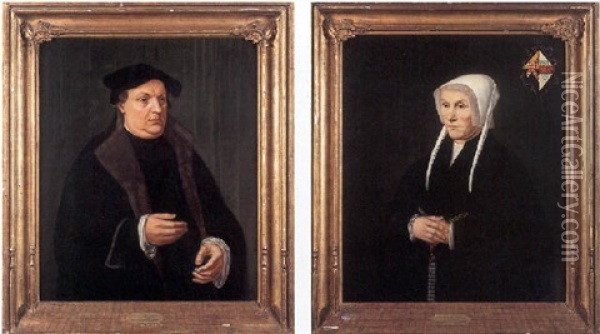 Portrait De Jacob Bruinsen Van Der Dussen Oil Painting - Jan Van Scorel