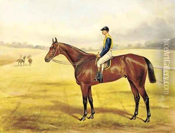 Field Marshall, a bay racehorse with Major Eustace Crawley up Oil Painting - John Mathews
