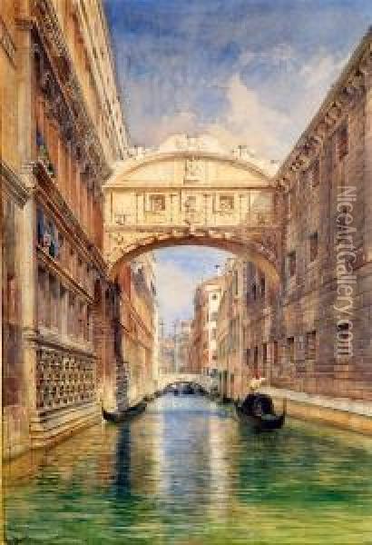 Il Ponte Deisospiri Oil Painting - Emanuel Ritter Von Stockler