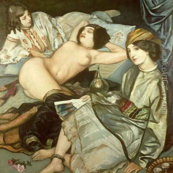The Harem Oil Painting - Emile Bernard