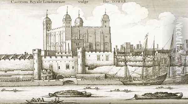 The Tower of London Oil Painting - Wenceslaus Hollar