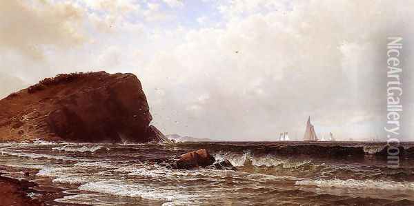 Whitehead, Casco Bay Oil Painting - Alfred Thompson Bricher