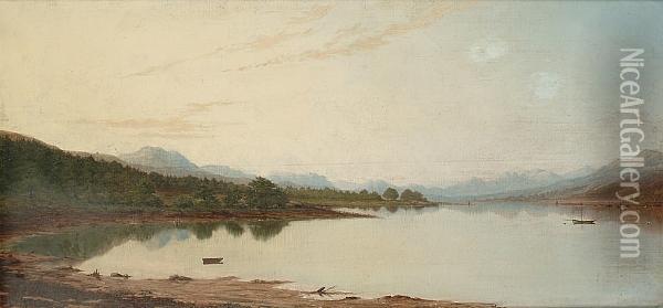 Campsail Bay, Gareloch Oil Painting - James Grey