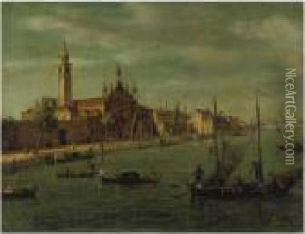 Venezia, Santa Maria Delle Grazie Oil Painting - Francesco Zanin