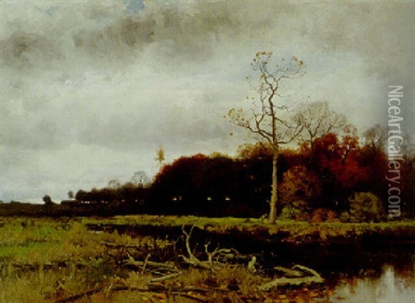Late Autumn Oil Painting - Charles Harry Eaton