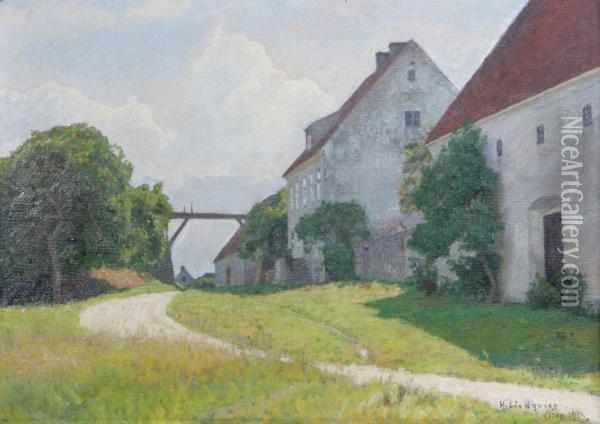 Motiv Fran Slite, Gotland Oil Painting - Herman Lindqvist