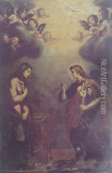 Anunciacion Oil Painting - Vicente Carducho