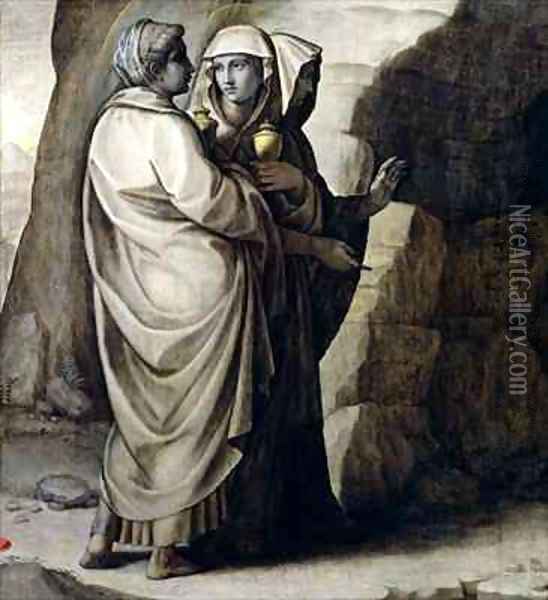 The Holy Women at the Tomb Oil Painting - Ridolfo Ghirlandaio