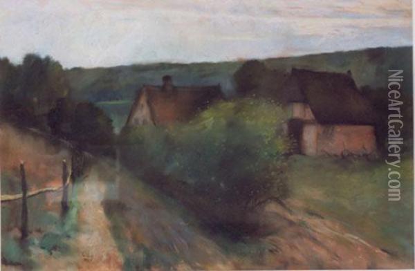 Rural Landscape Oil Painting - Lesser Ury