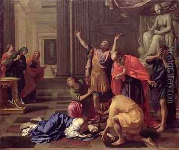 The Death of Lucretia Oil Painting - Bertholet Flemal