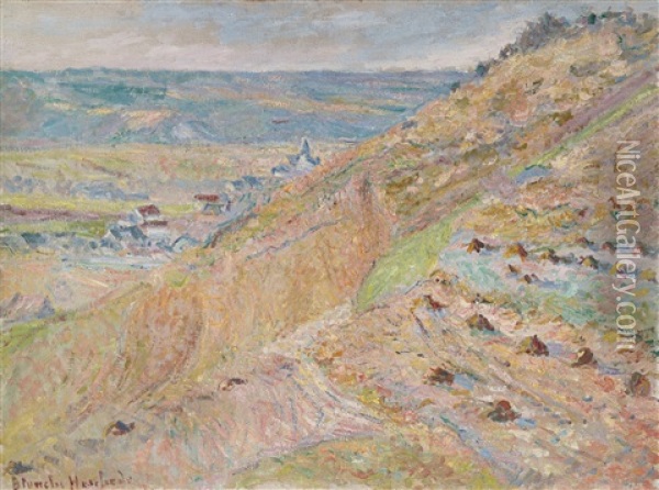 La Cote A Giverny (le Coteau) Oil Painting - Blanche Hoschede-Monet