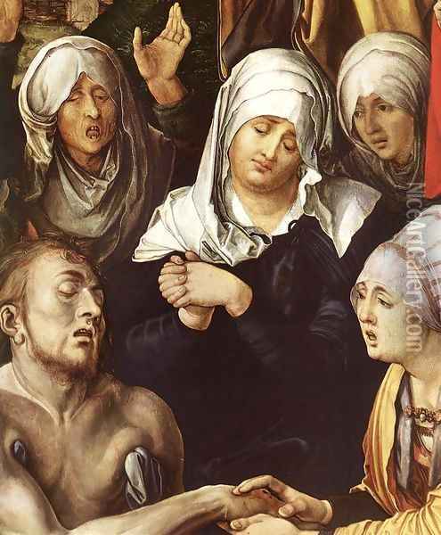 Lamentation for Christ (detail) Oil Painting - Albrecht Durer