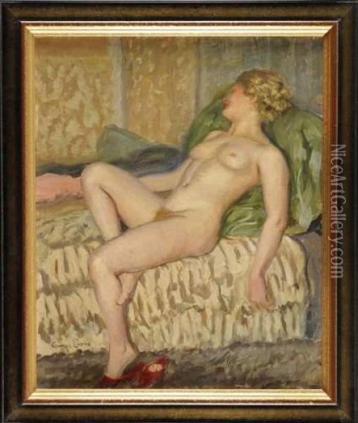 Femme Nue Endormie Oil Painting - Georges Henri Carre